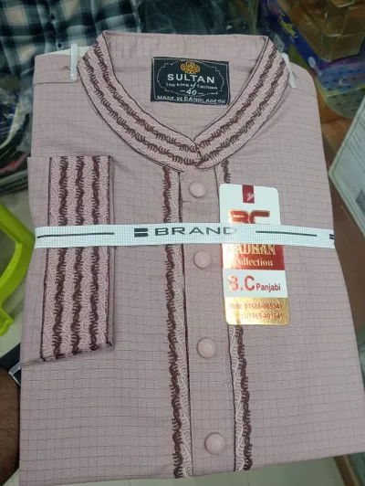পিওর কটন পাঞ্জাবি,,,, সাইজ,, ৪০,৪২,৪৪_img_1
