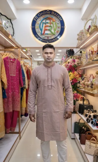 পিওর কটন পাঞ্জাবি,,,, সাইজ,, ৪০,৪২,৪৪_img_0