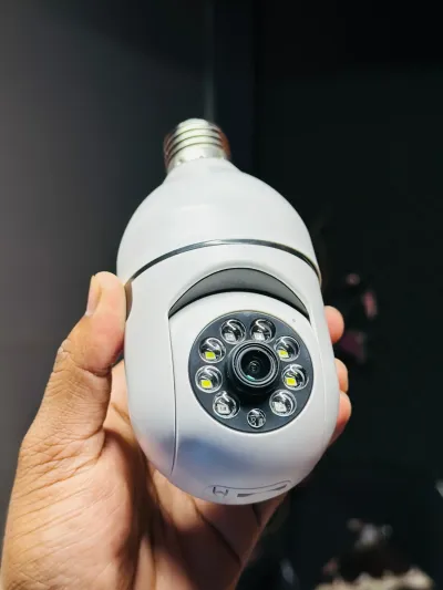 Wifi Wireless Light Bulb Cameraকিউআর কোডের মাধ্যমে সহজেই ইন্সটল করা যায়_img_1