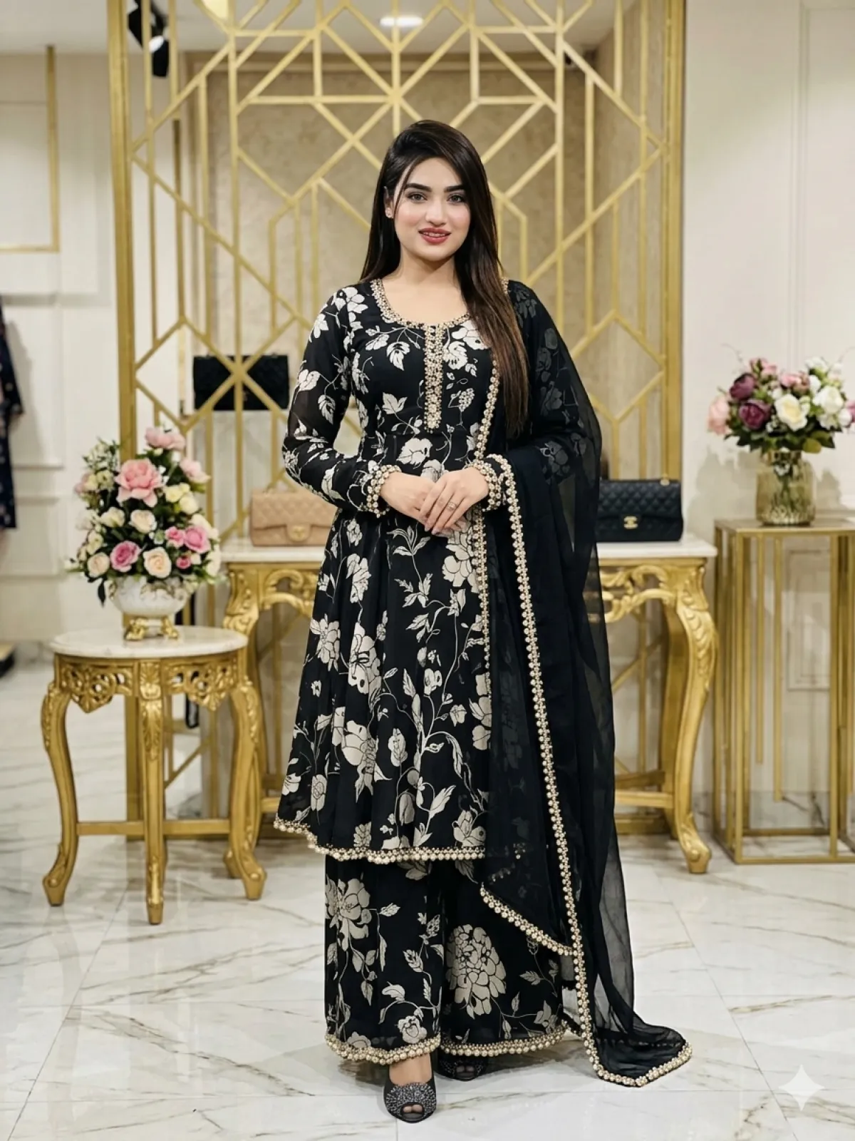 Garara Three Pieceআপনার দৈনন্দিন ফ্যাশনকে আরও এলিগেন্ট ওআকর্ষণীয় করতে এই ড্রেসটি হতে পারে পারফেক্ট পছন্দ।প্রোডাক্ট ডিটেইলস:সম্পূর্ণ প্রিমিয়াম কটন ফেব্রিক্সপুরো ড্রেসে সুন্দর স্ক্রিন প্রিন্ট কাজওড়না লেস, জামা লেস ও ঘেরের লেস দিয়ে নিখুঁত ফিনিশিংগরমের জন্য একদম আরামদায়ক ও লাইটওয়েট ড্রেসট্রেন্ডি ও স্টাইলিশ গারারা কলি ডিজাইনসাইজ-M- 40L- 44XL-48
