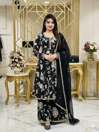 Garara Three Pieceআপনার দৈনন্দিন ফ্যাশনকে আরও এলিগেন্ট ওআকর্ষণীয় করতে এই ড্রেসটি হতে পারে পারফেক্ট পছন্দ।প্রোডাক্ট ডিটেইলস:সম্পূর্ণ প্রিমিয়াম কটন ফেব্রিক্সপুরো ড্রেসে সুন্দর স্ক্রিন প্রিন্ট কাজওড়না লেস, জামা লেস ও ঘেরের লেস দিয়ে নিখুঁত ফিনিশিংগরমের জন্য একদম আরামদায়ক ও লাইটওয়েট ড্রেসট্রেন্ডি ও স্টাইলিশ গারারা কলি ডিজাইনসাইজ-M- 40L- 44XL-48_img_0