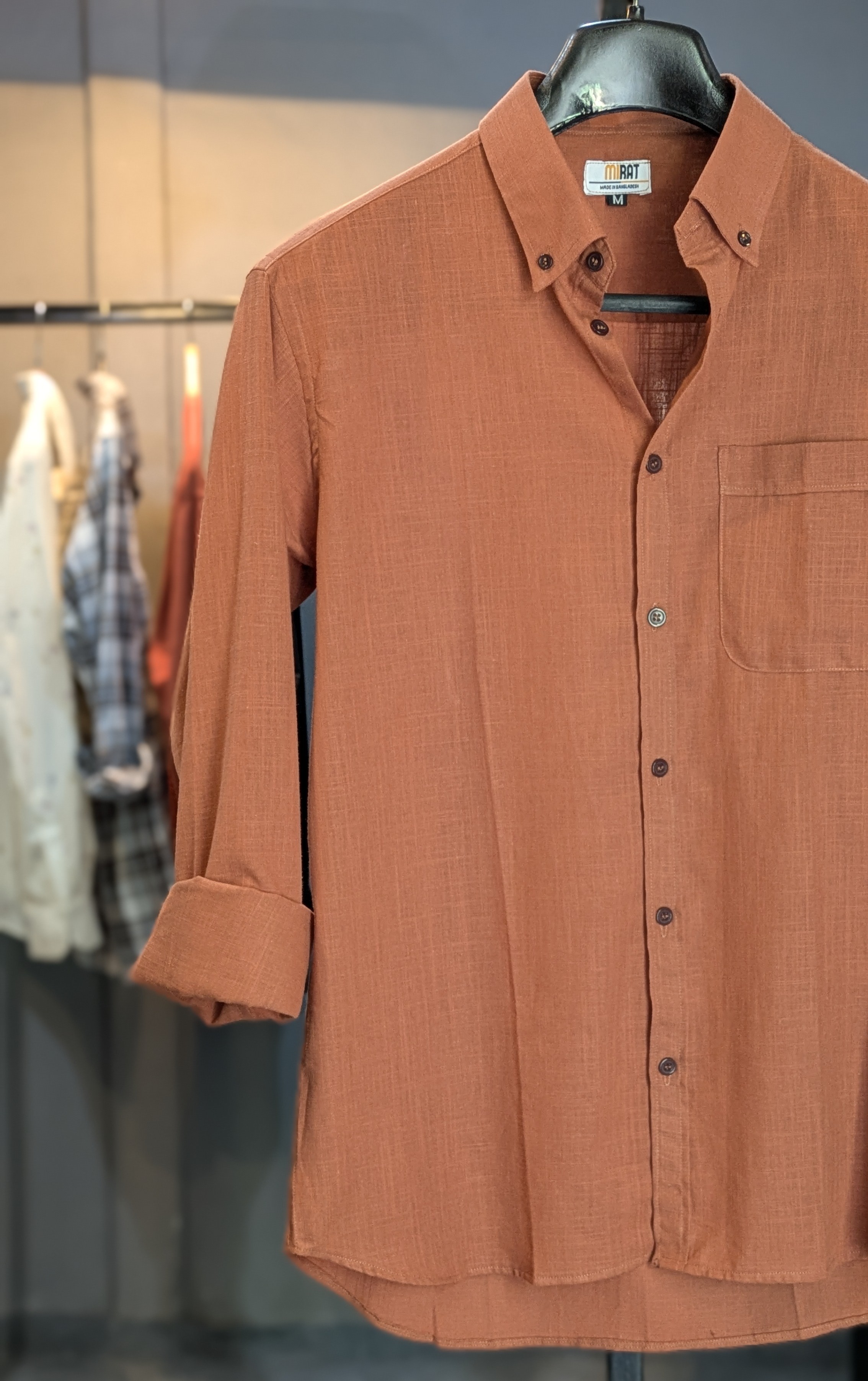 The Burnt Orange Oxford Shirt - Image 2