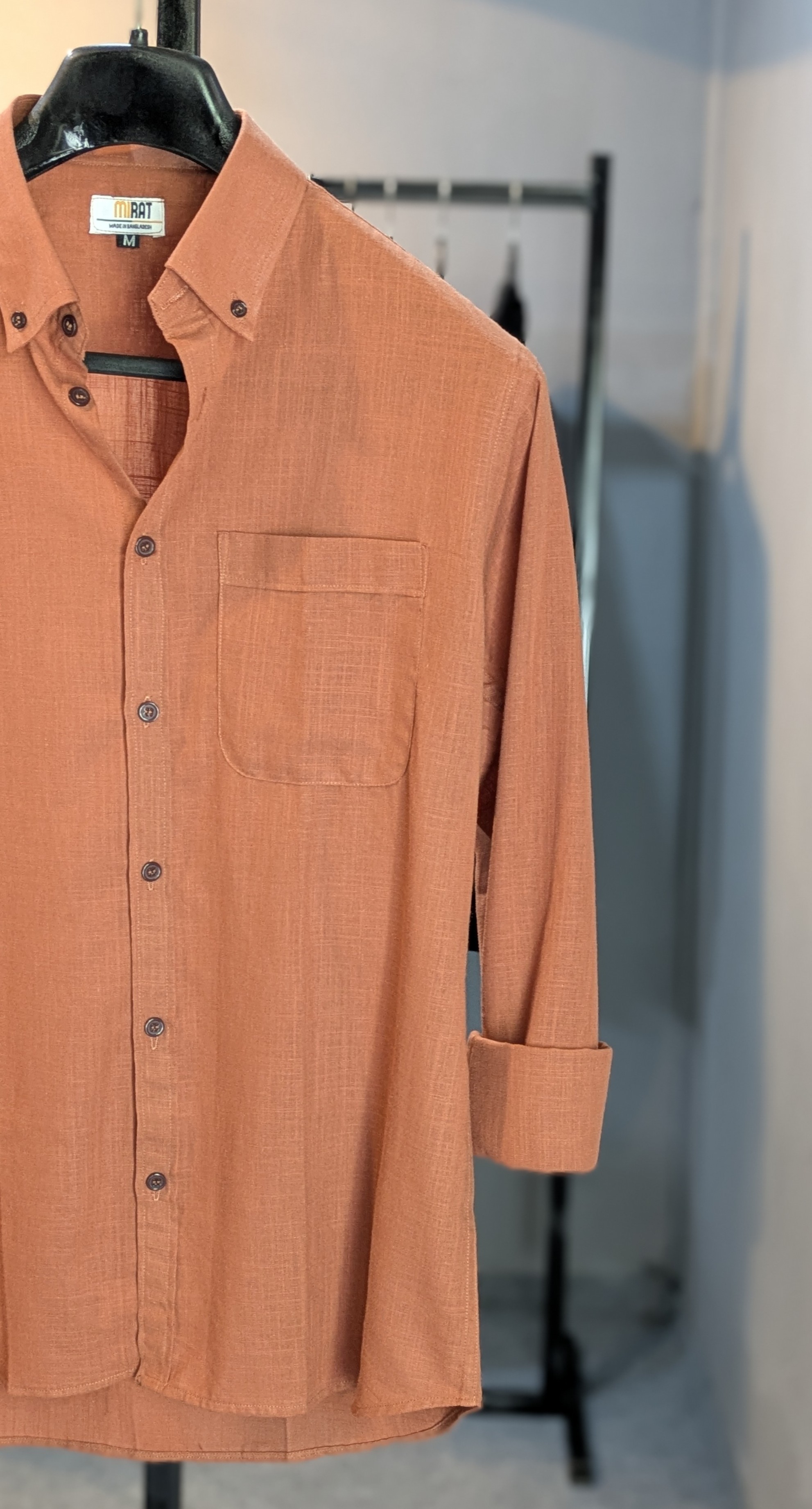 The Burnt Orange Oxford Shirt - Image 3