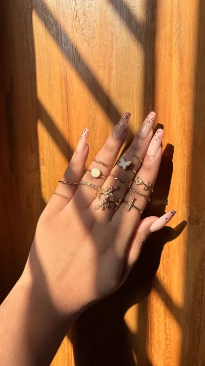 White Butterfly Buffel Ring Set 🦋 (Full Set-12 Pieces)_img_0