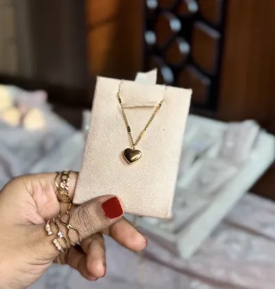 Classic Heart Pendant 💛(With Box)_img_0
