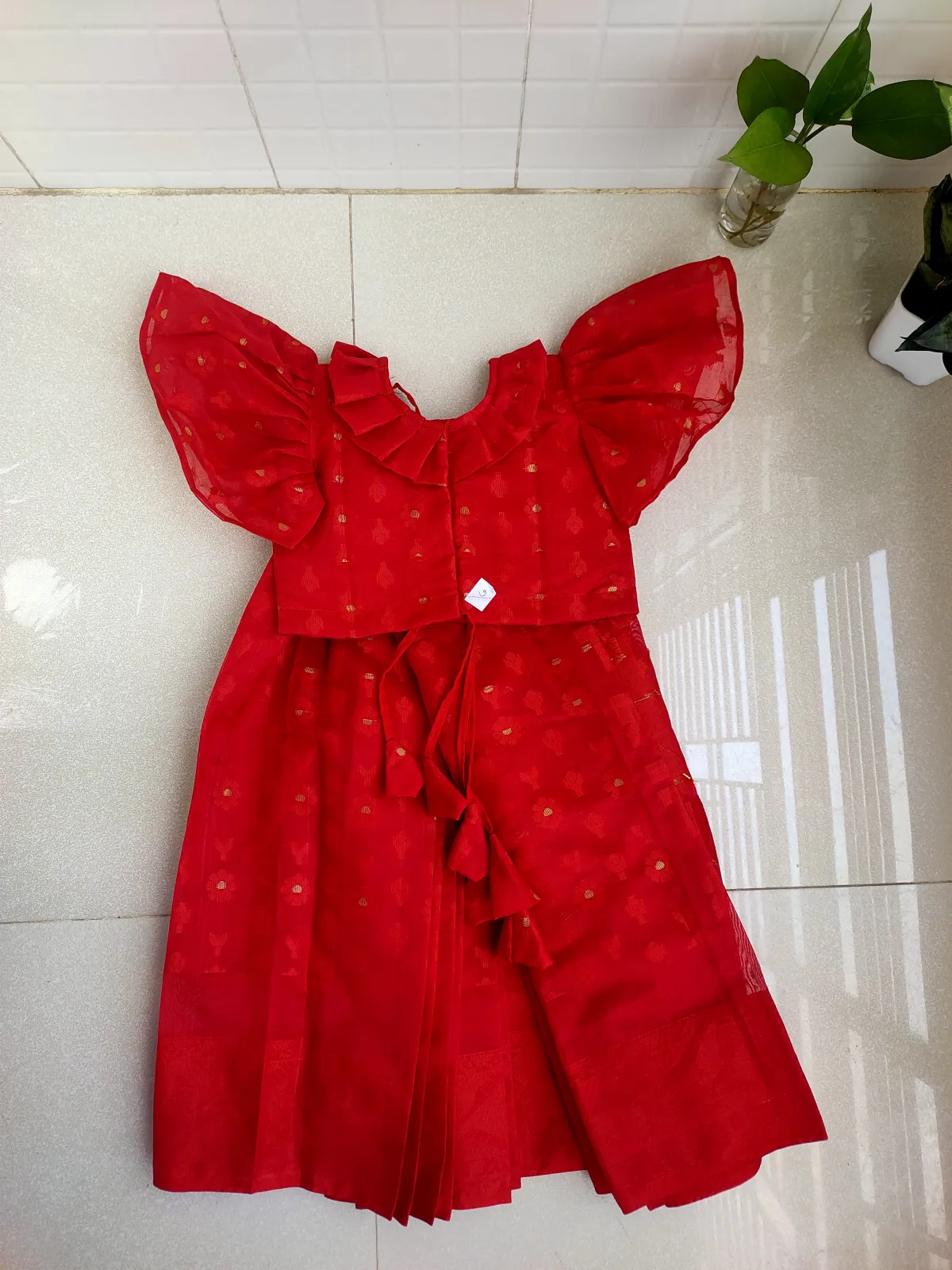 হাফ সিল্ক জামদানি বেবি রেডি শাড়ি (code RS-106)