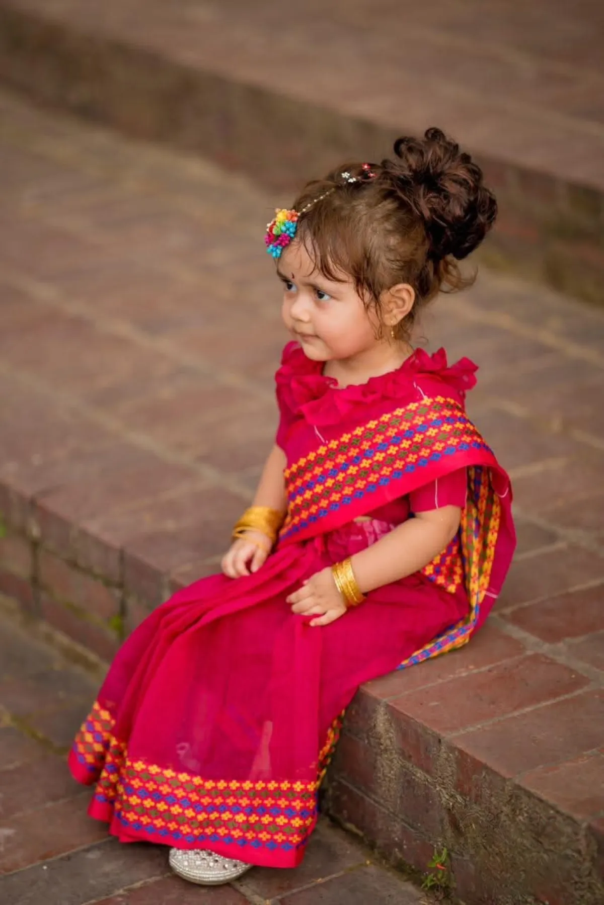 বেবি রেডি শাড়ি প্লাস পাইর (code-103)