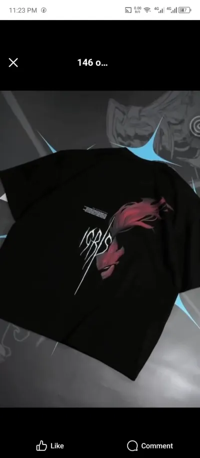 Igris(blood red) Drop shoulder t shirt_img_0