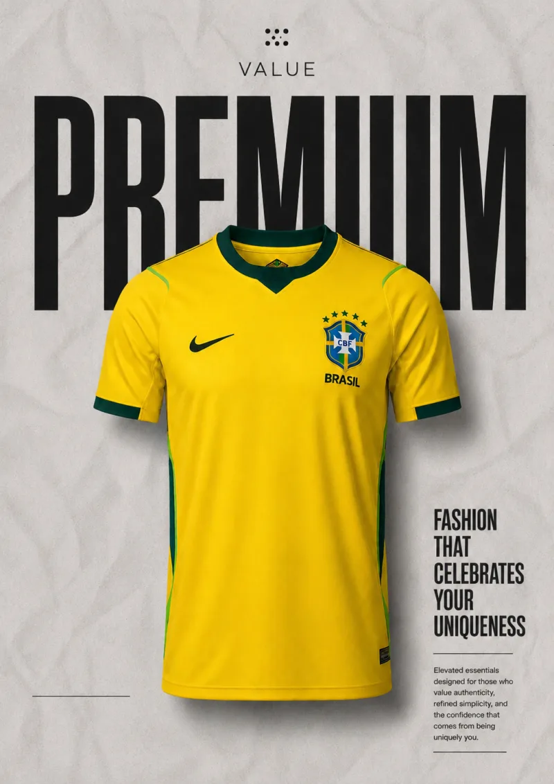 Brazil Home Kit Jersey World Cup 2026– Premium Fan Edition