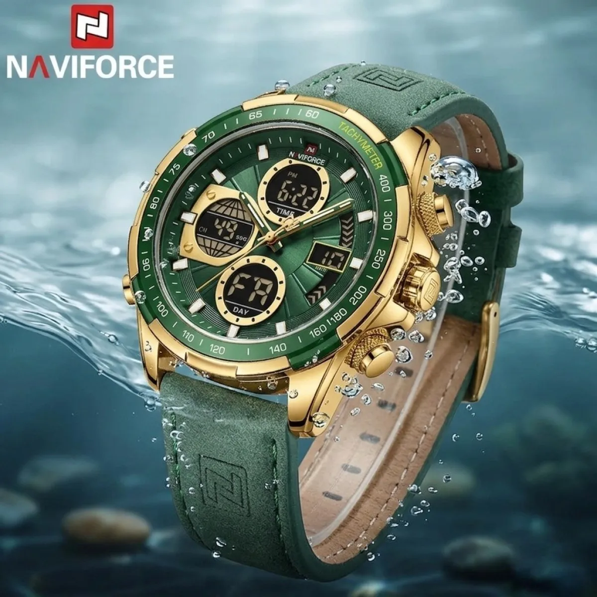 Naviforce 9197 L - Golden Green