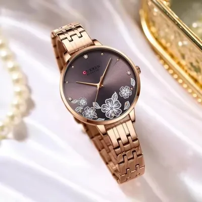 Curren 9068 CH For Women - Rose Coffee_img_2