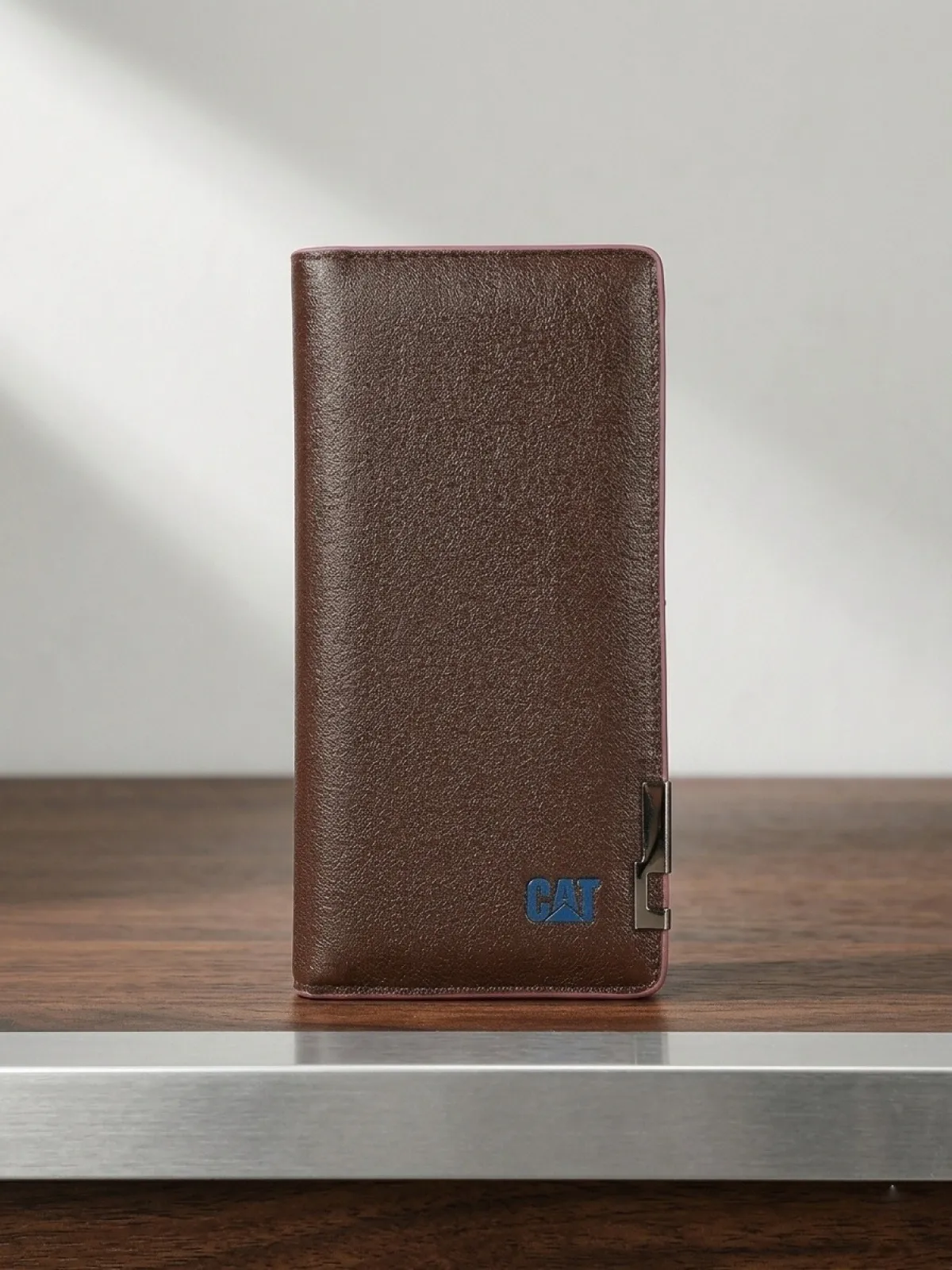 CAT Premium Long Wallet(Coffee-Brown leather.)