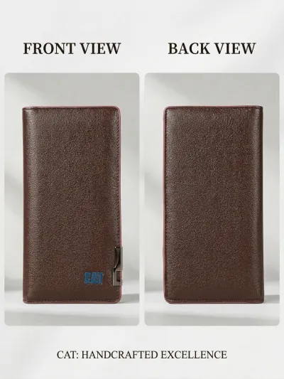 CAT Premium Long Wallet(Coffee-Brown leather.)_img_1