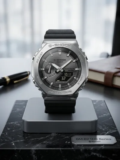 G-shock Casio Silver Black_img_1