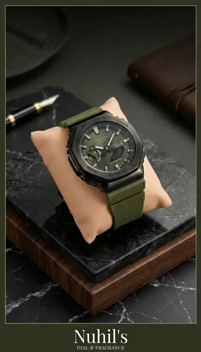 G-shock Casio Olive Green-BLACK_img_3