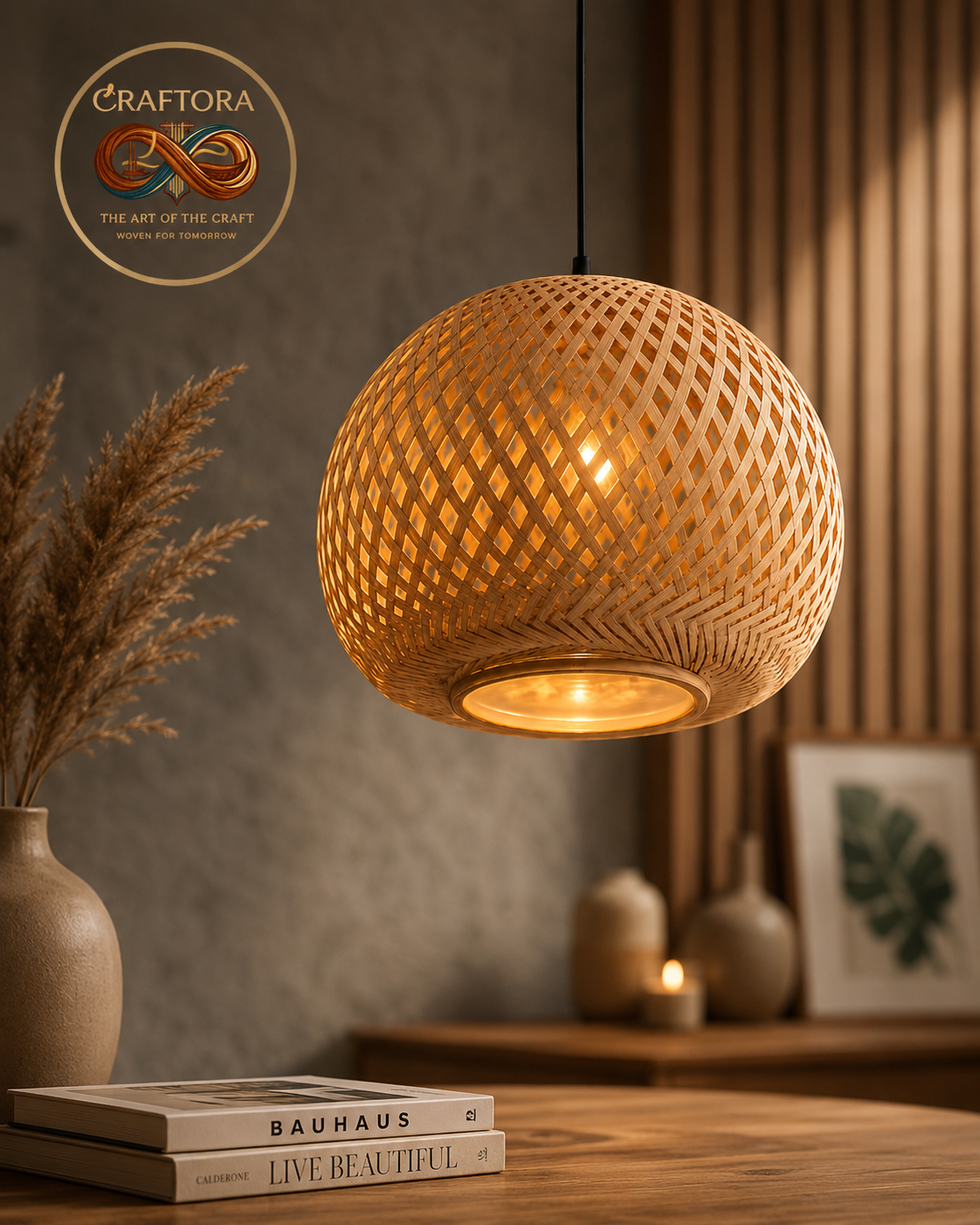 Gol Bol Bamboo Hanging Lamp