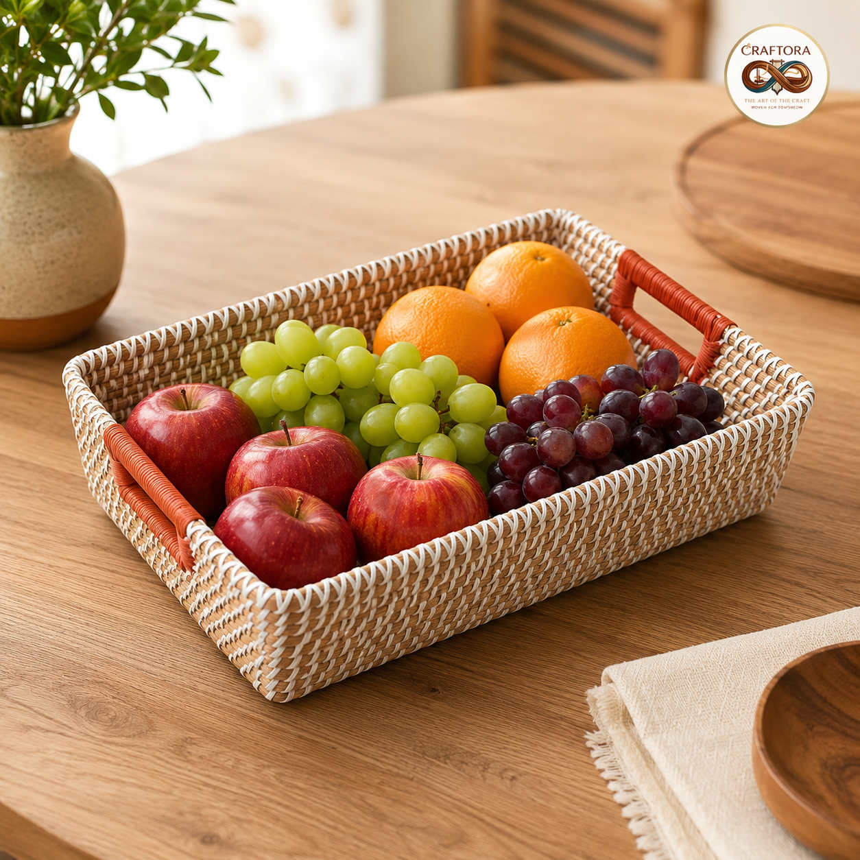 Handmade Kasher Handle Tray