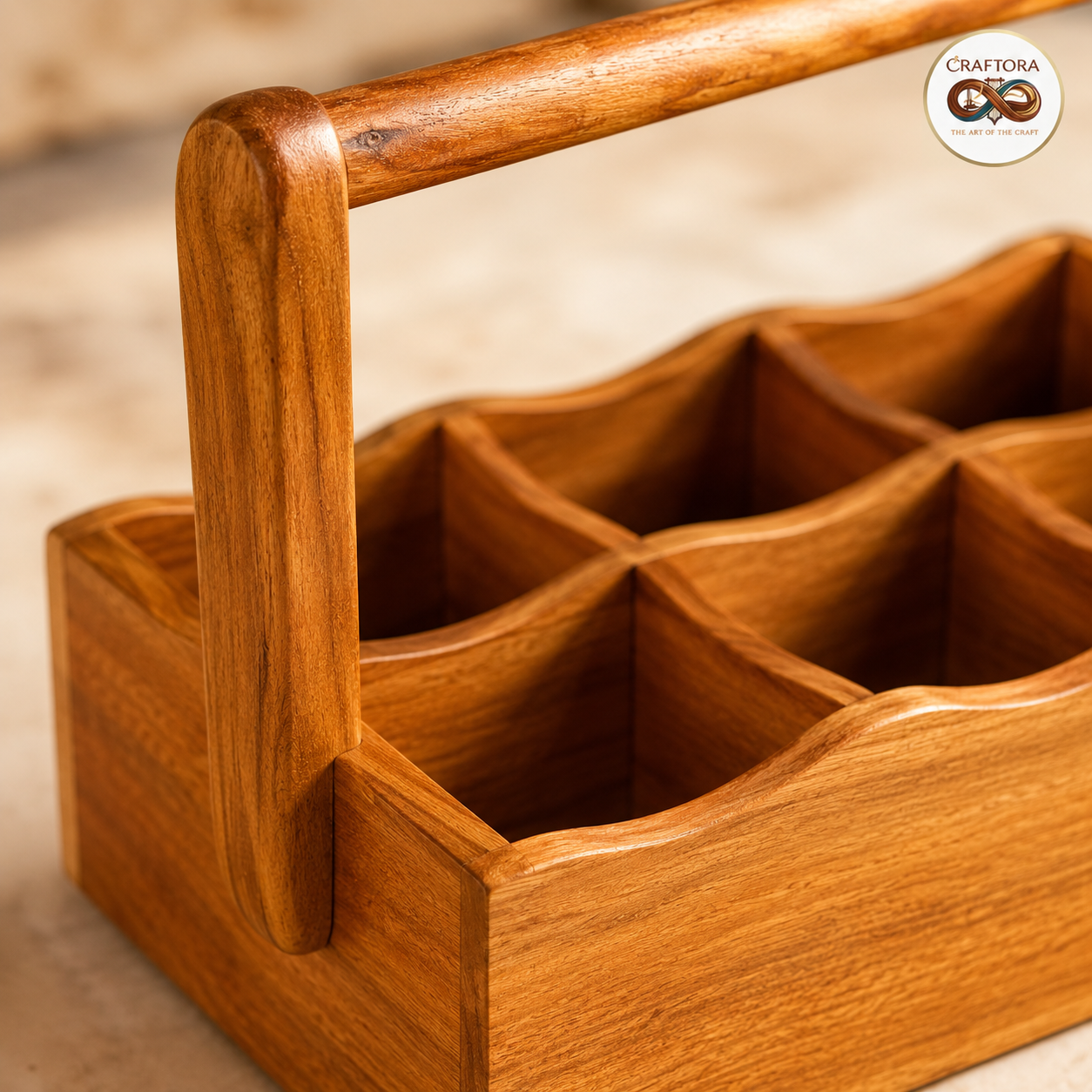 Wooden Kitchen Organizer