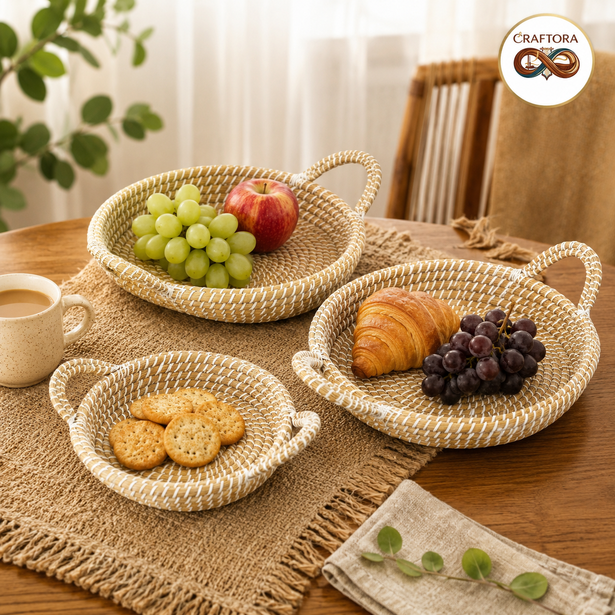 Hate Bona Gol Kasher Tray Set-3 PCS
