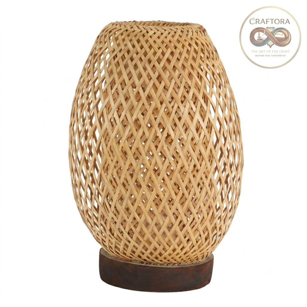 Bamboo Egg Table Lamp