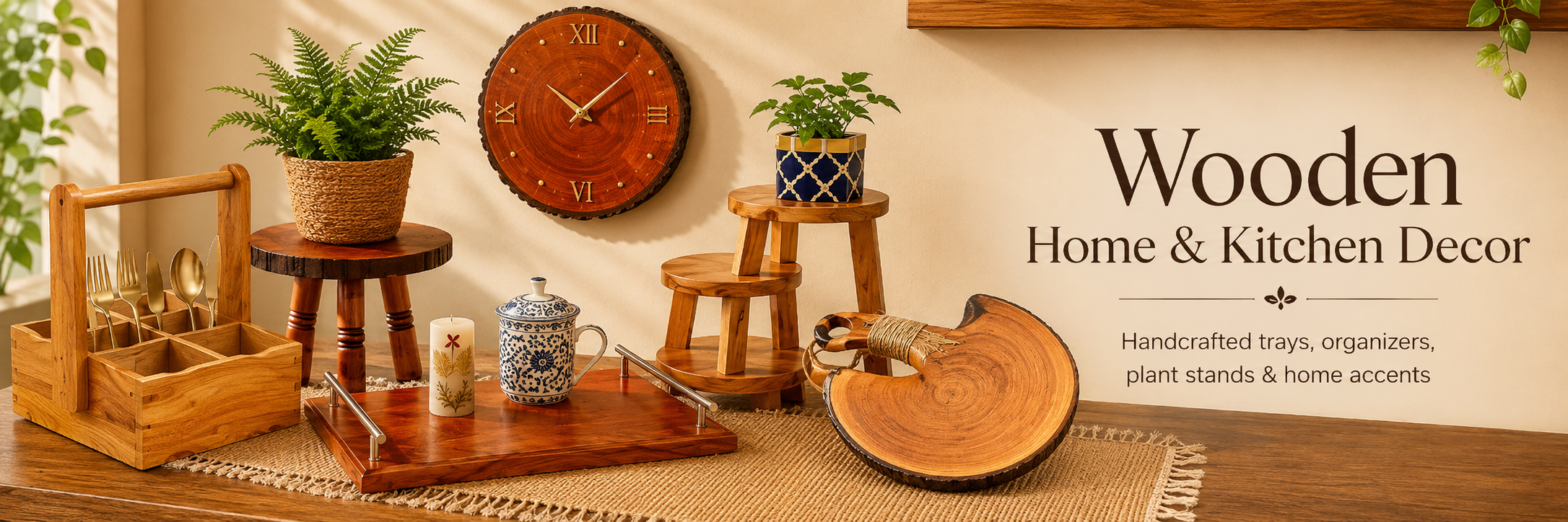 Wooden Home & Kitchen Decor