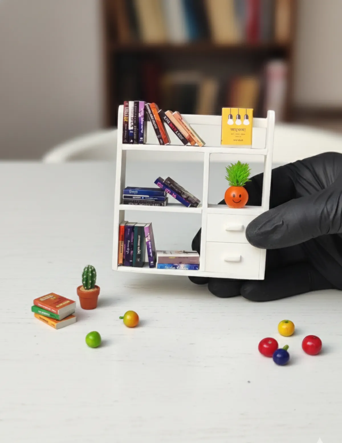 Miniature bookshelf, number - 5