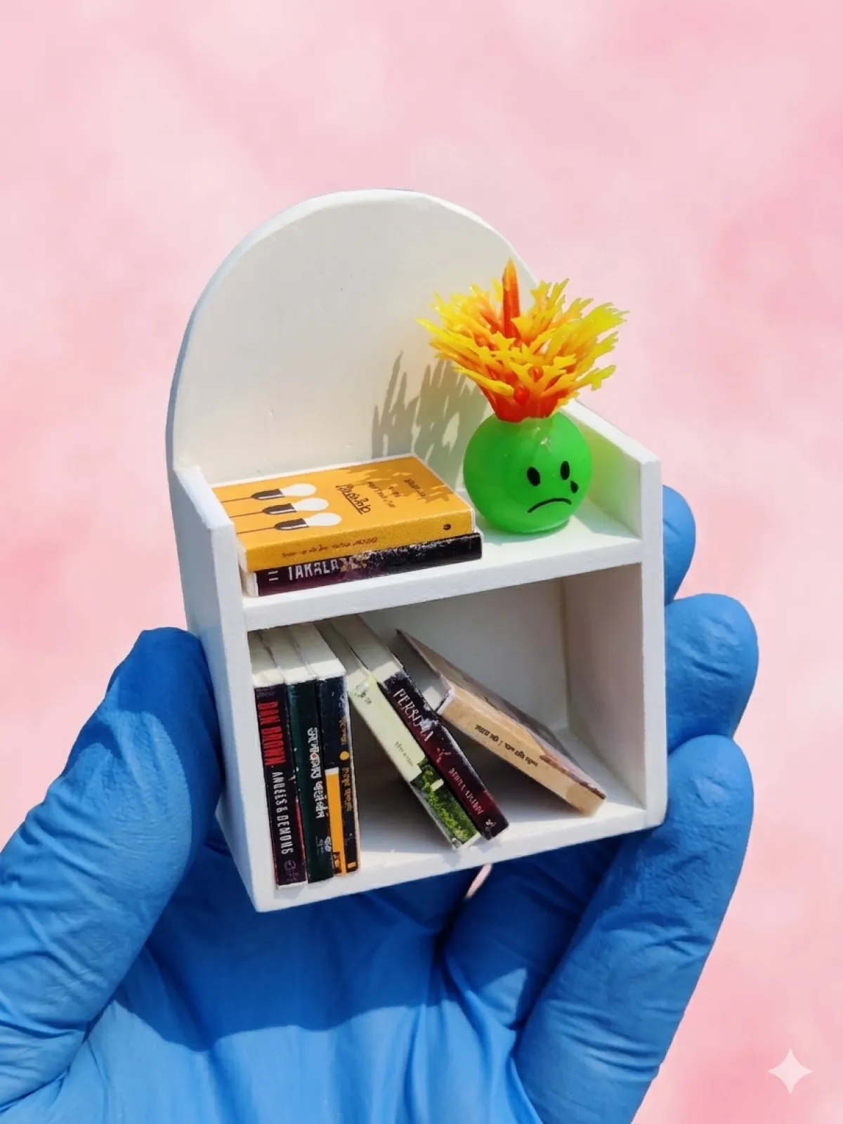 Miniature bookshelf, number - 1