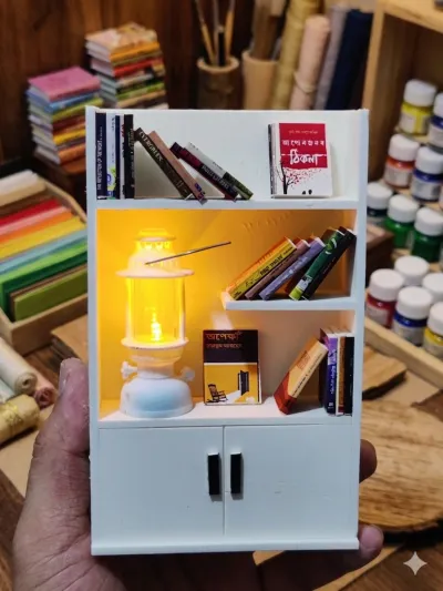 Miniature Bookshelf With Warm Light - 8_img_3