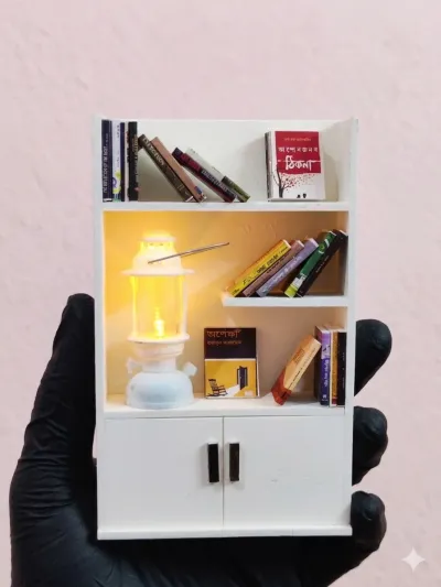Miniature Bookshelf With Warm Light - 8_img_2
