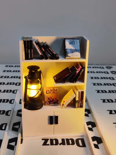 Miniature Bookshelf With Warm Light - 8_img_1