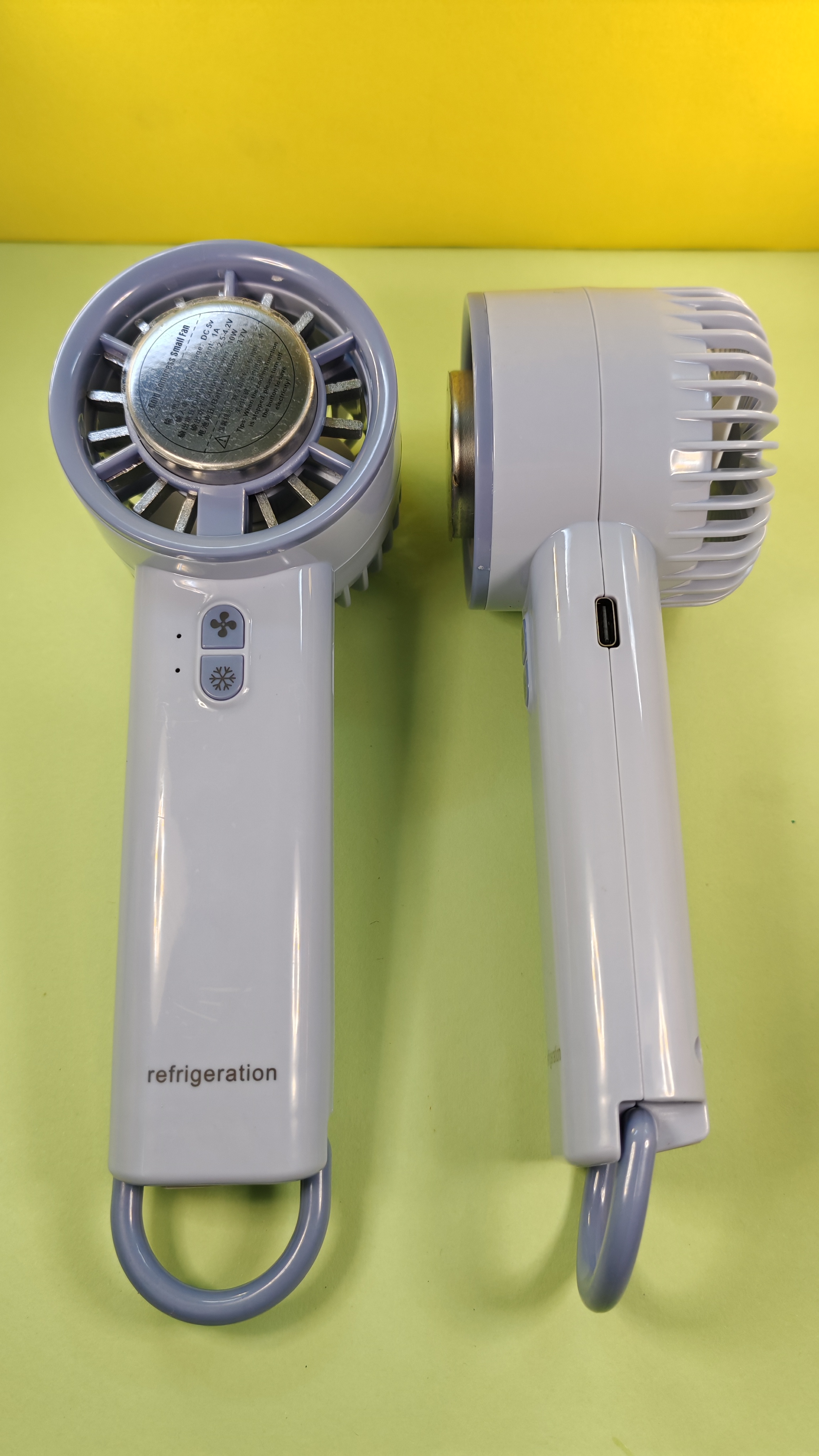 Ice Refrigeration Portable Mini Fan USB Charging Handheld & Desktop Cooling Fan Long Battery Life_img_2