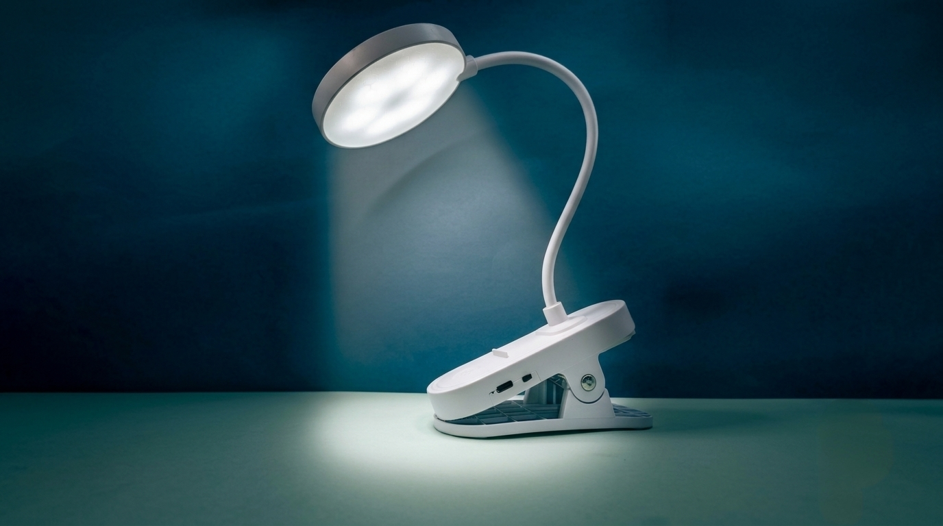 Rechargeable Clip LED Desk Lamp | 1500mAh Battery | 3 Color Light | Touch Control | Voltnest BD_img_3