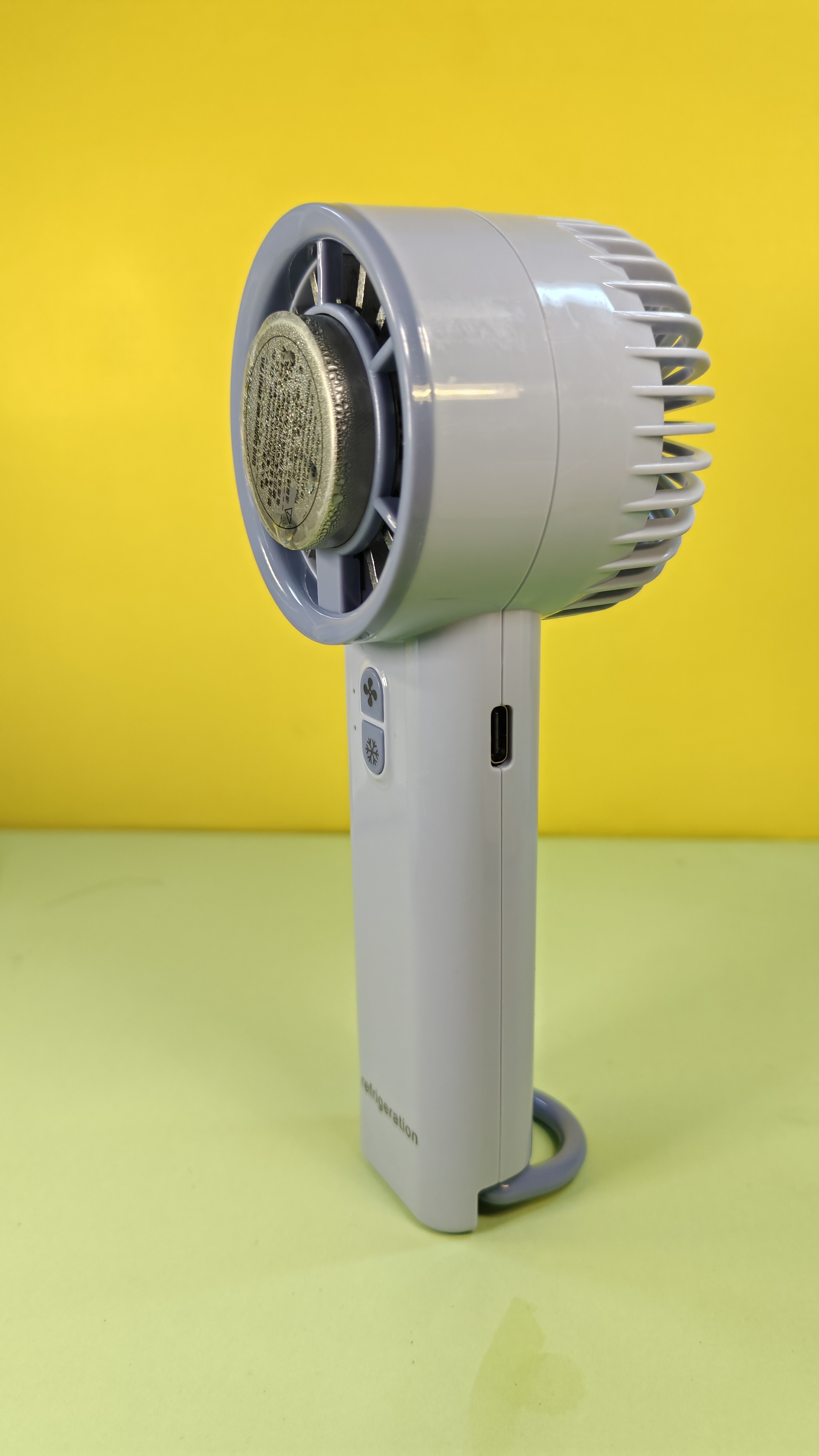 Ice Refrigeration Portable Mini Fan USB Charging Handheld & Desktop Cooling Fan Long Battery Life_img_3