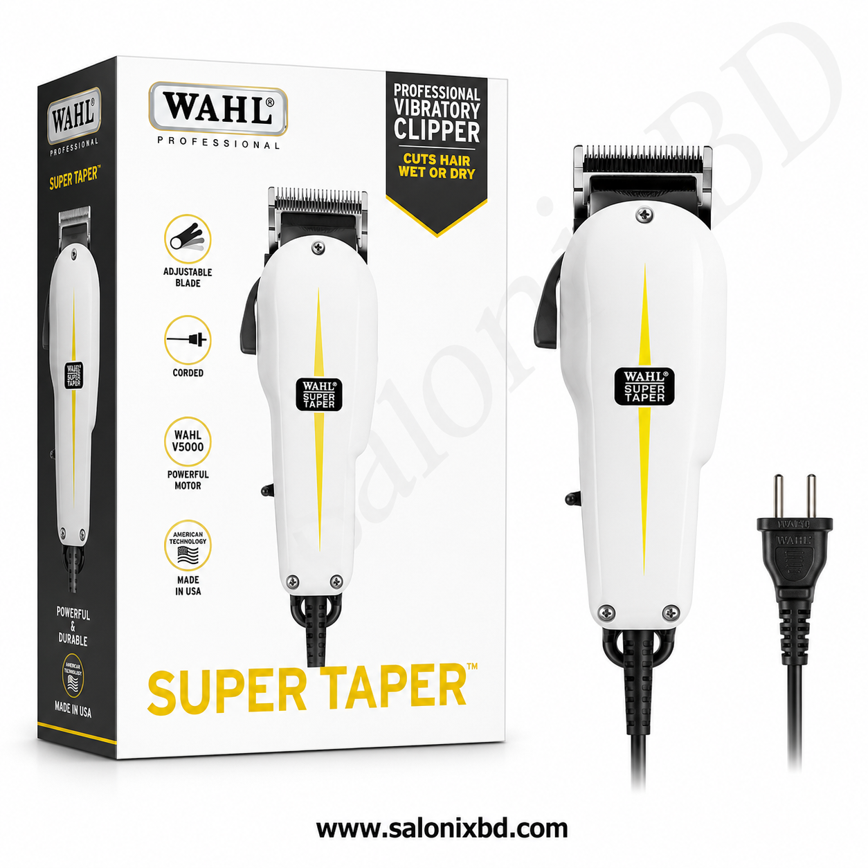 WAHL Super Taper Professional Vibratory Clipper ডাইরেক্ট লাইন V.I.P প্রফেশনাল মানের কর্ডেড হেয়ার ক্লিপার