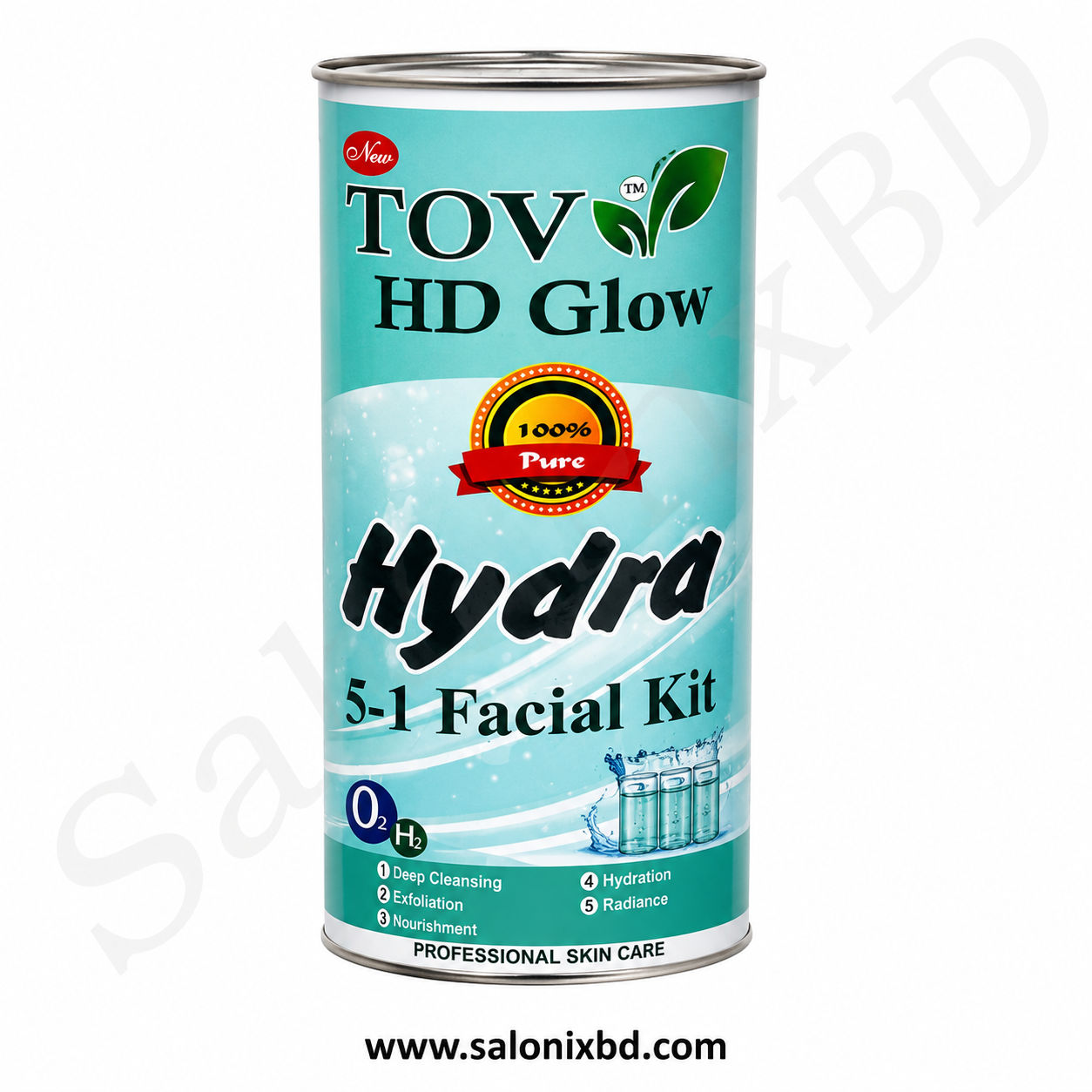 TOVA HD Glow Hydra 5-in-1 Facial Kit একটি প্রফেশনাল স্কিন কেয়ার ফেসিয়াল কিট