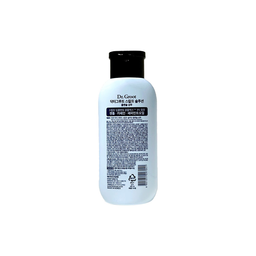 কোরিয়ান Dr.Groot Scalp Solution Cool Menthol Shampoo 180 ml thumbnail 2