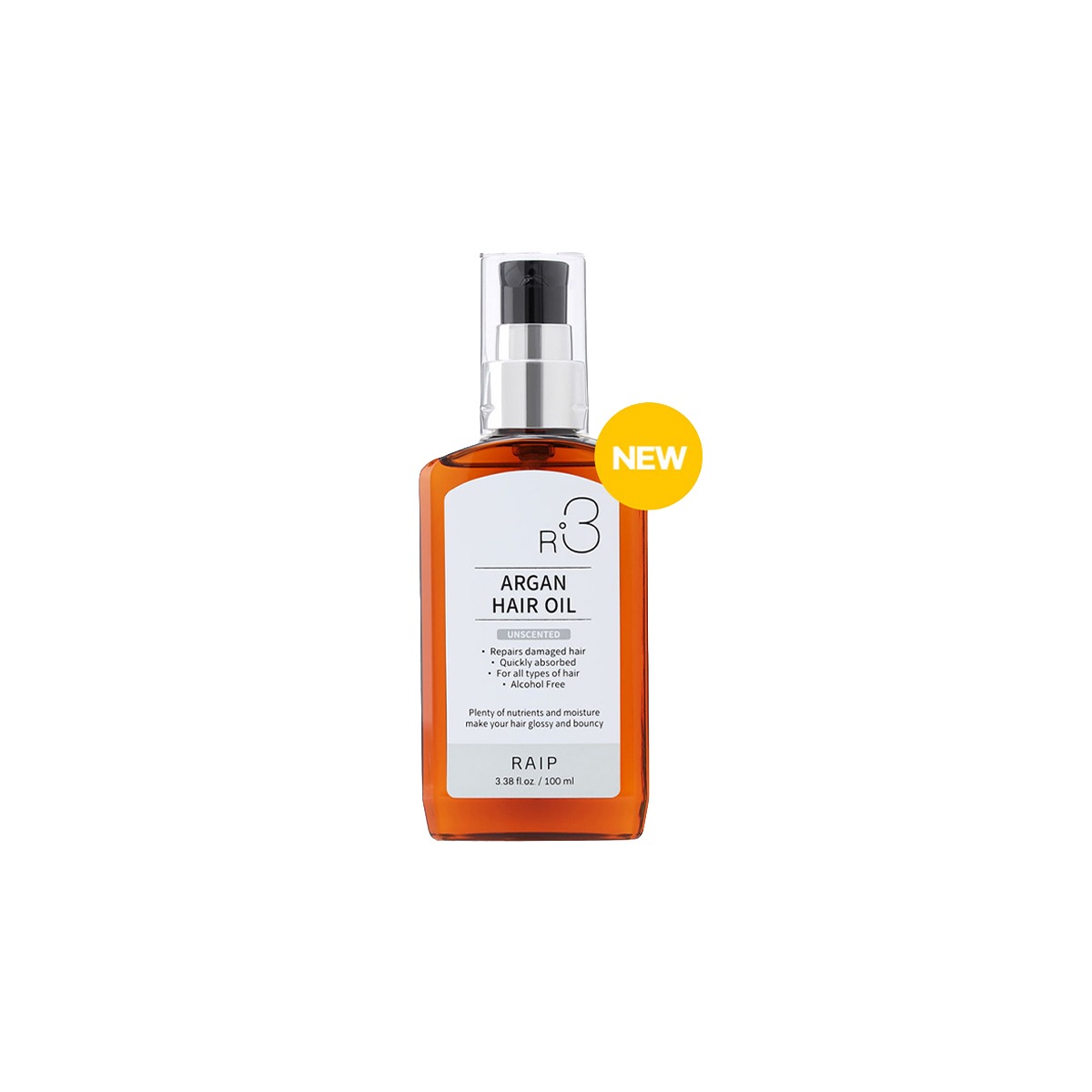 কোরিয়ান Raip R3 Argan Hair Oil 100 ml UNSCENTED