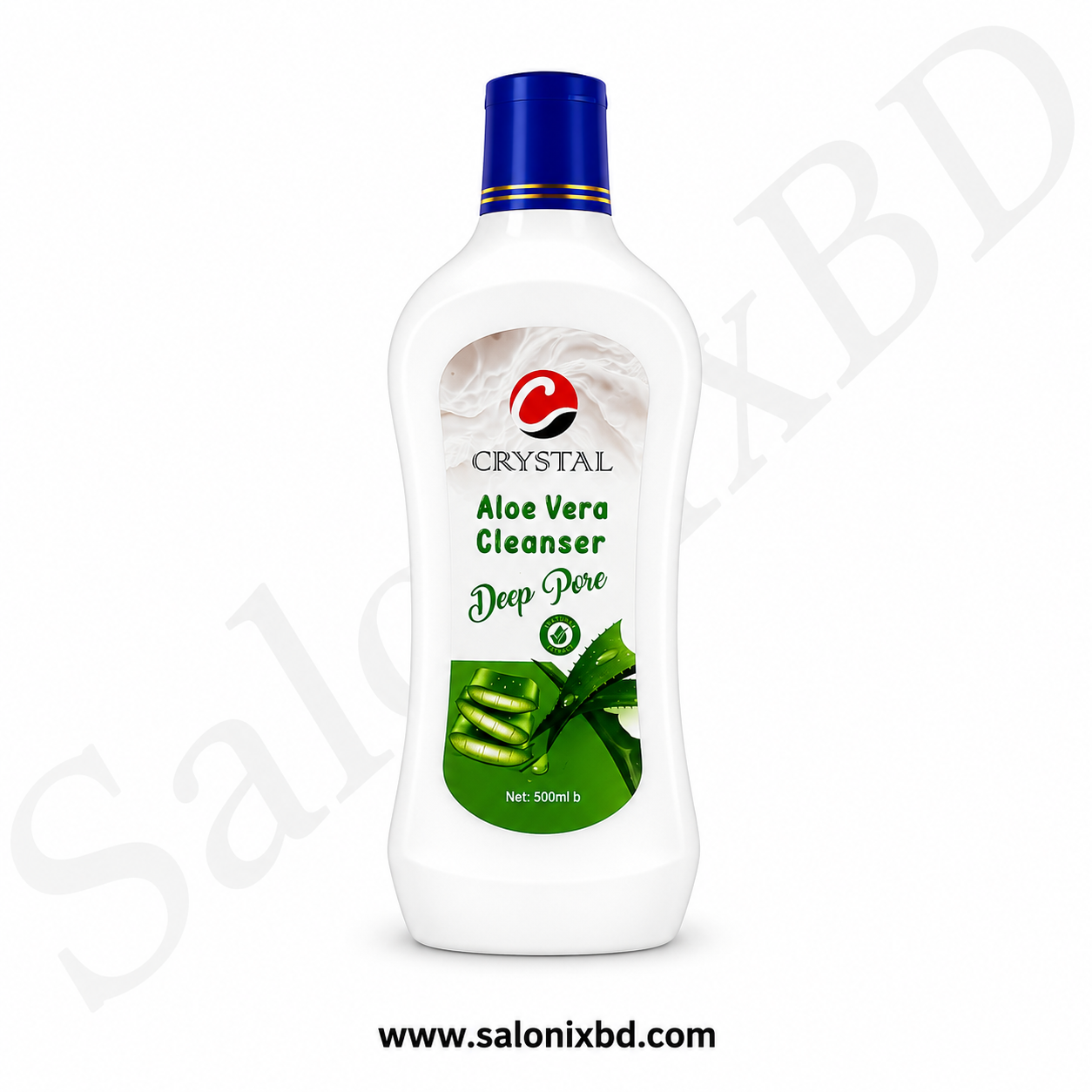 Crystal Aloe Vera Cleanser Deep Pore 500ml একটি অ্যালোভেরা সমৃদ্ধ ডিপ পোর ফেস ক্লিনজার
