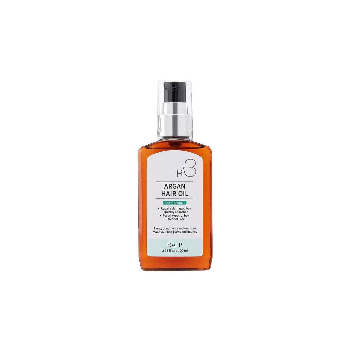 কোরিয়ান Raip R3 Argan Hair Oil 100 ml BABY POWDER