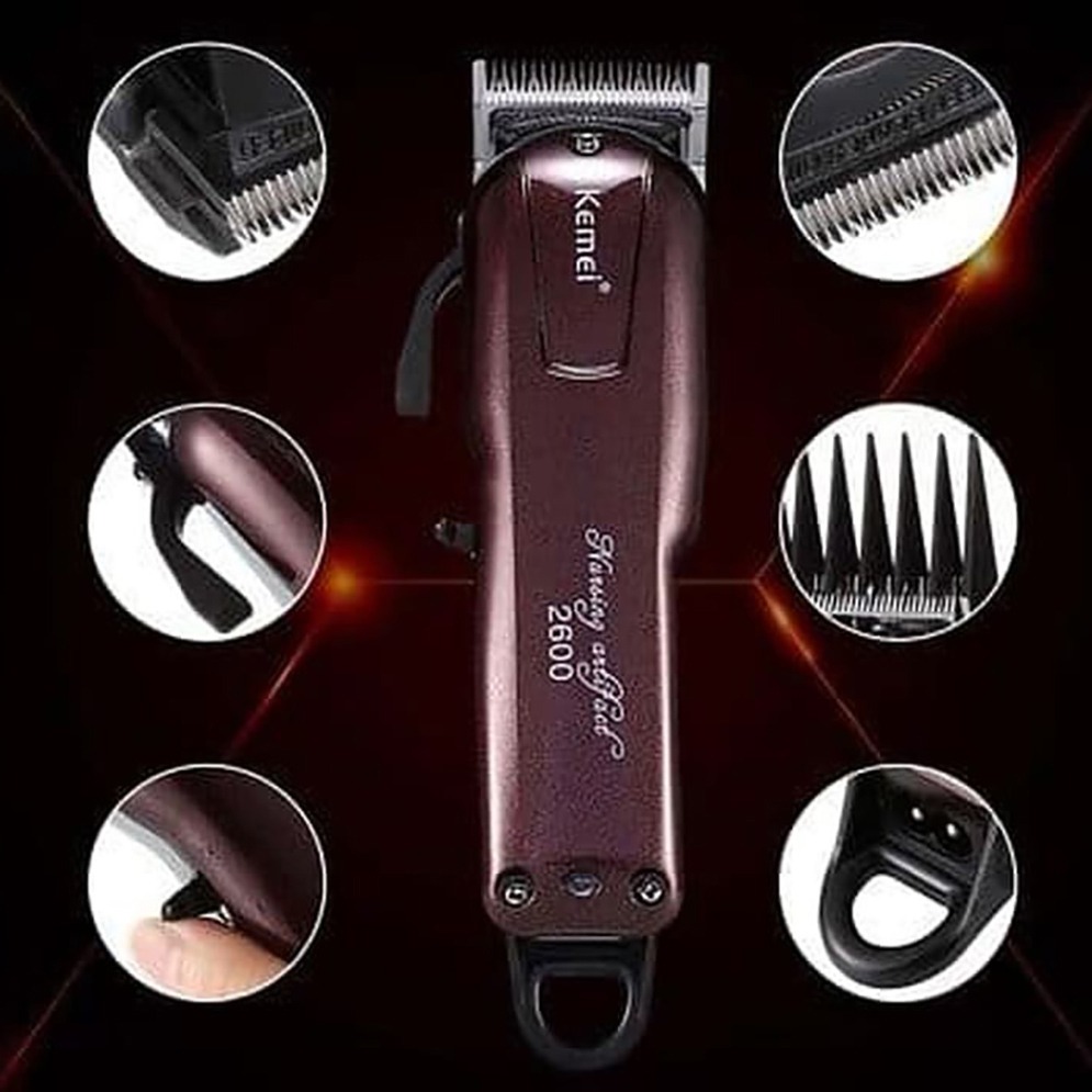 Kemei KM-2600 Professional Cord Cordless Hair Clipper Beard Trimmer thumbnail 3