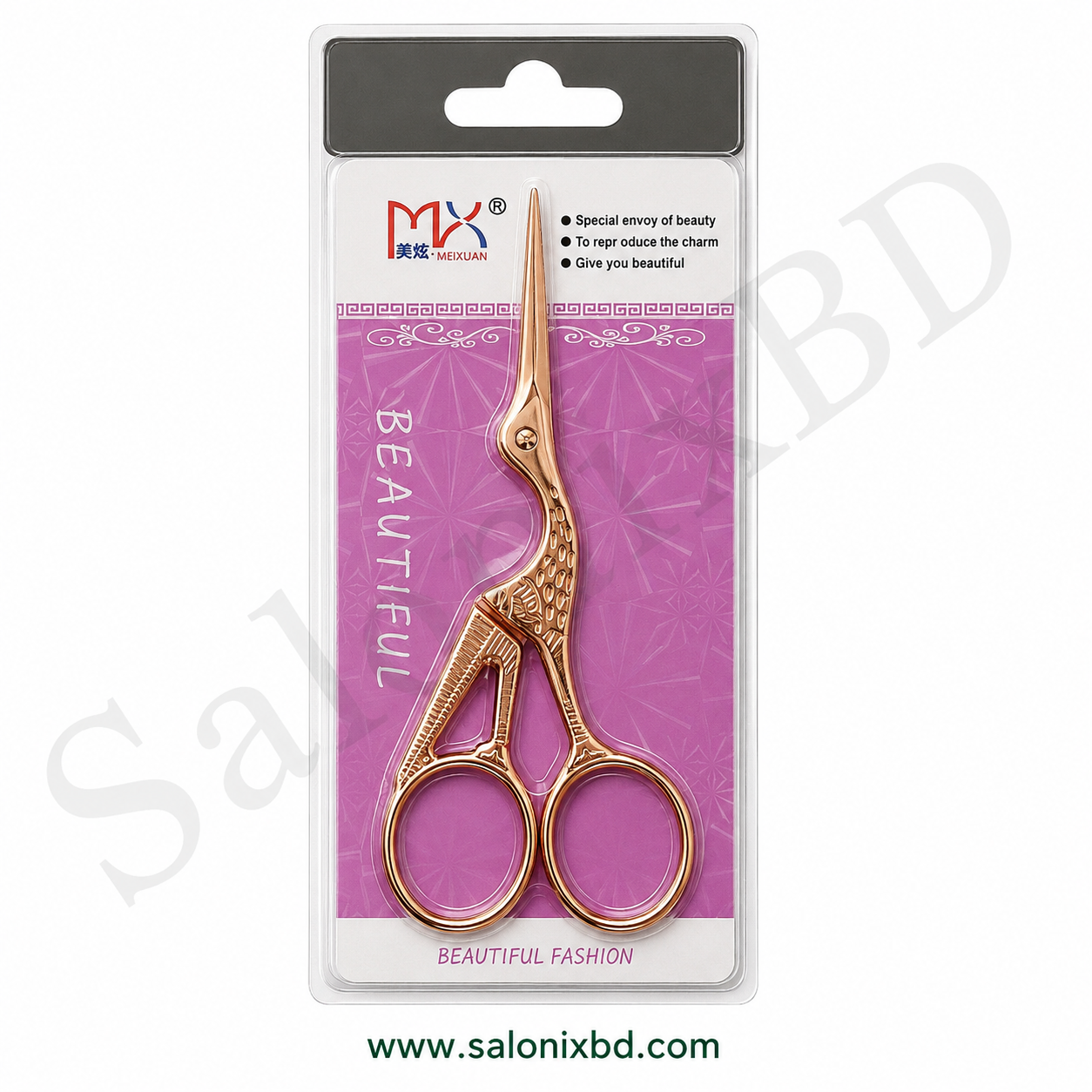 MEIXUAN Beauty Stork Scissors একটি ছোট, স্টাইলিশ ও সূক্ষ্ম কাটিংয়ের জন্য উপযোগীবগ কাঁচি