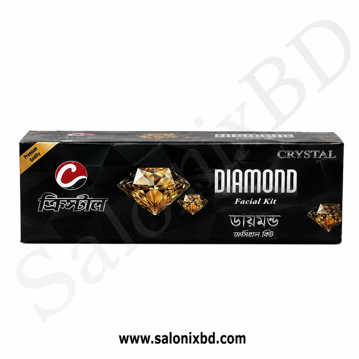 ক্রিস্টাল ডায়মন্ড ফেসিয়াল কিট (Crystal Diamond Facial Kit) 3 in one