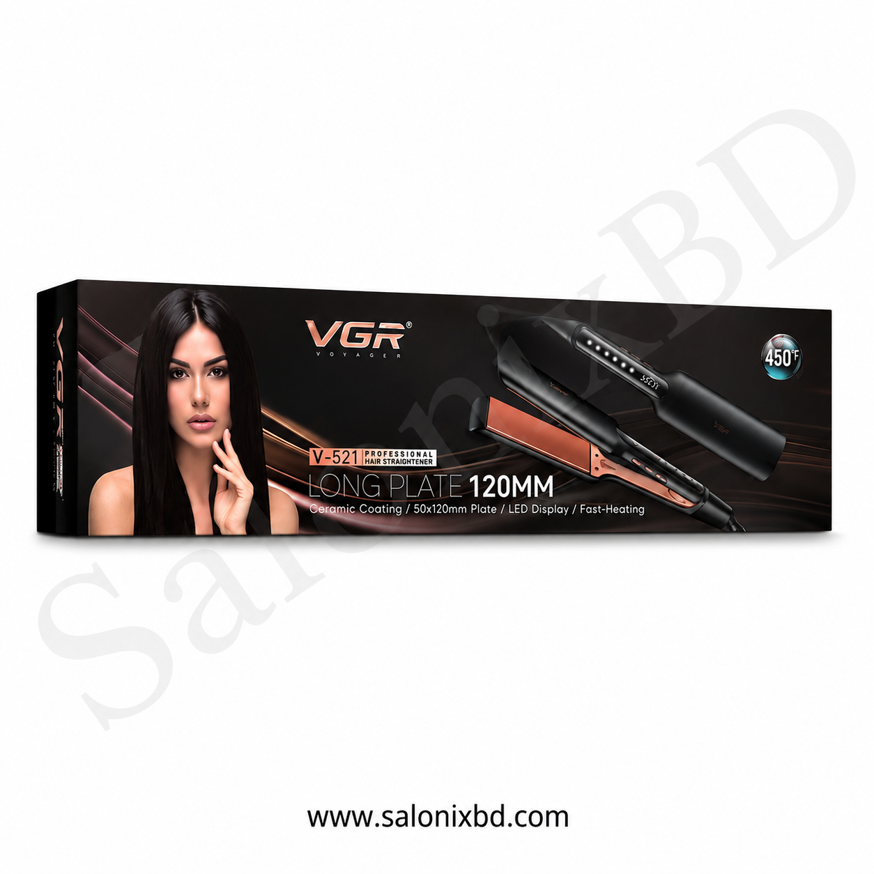 VGR V-521 Professional Hair Straightener দ্রুত ও স্মুথ হেয়ার স্টাইলিংয়ের জন্য তৈরি একটি প্রফেশনাল হেয়ার স্ট্রেইটনার thumbnail 2