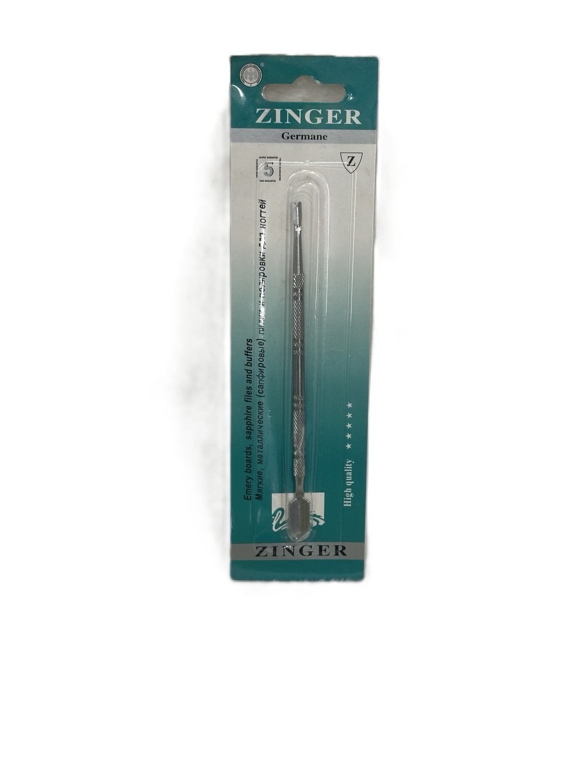 ZINGER Professional Cuticle Pusher & Nail Cleaner একটি প্রিমিয়াম মানের স্টেইনলেস স্টিল ম্যানিকিউর টুল thumbnail 2