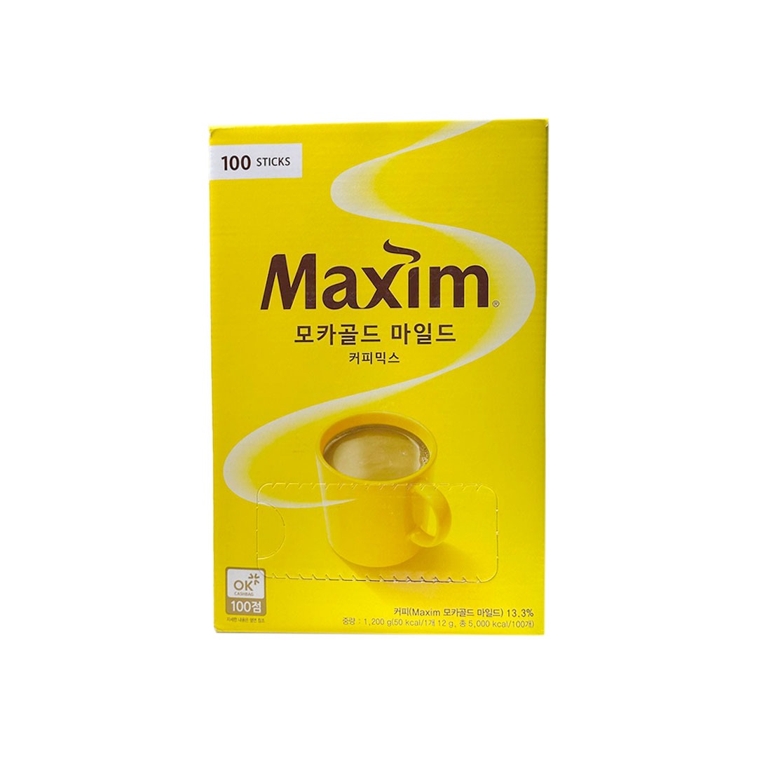 কোরিয়ান Maxim Mocha Gold Mild Black Coffee 50 pcs Stick