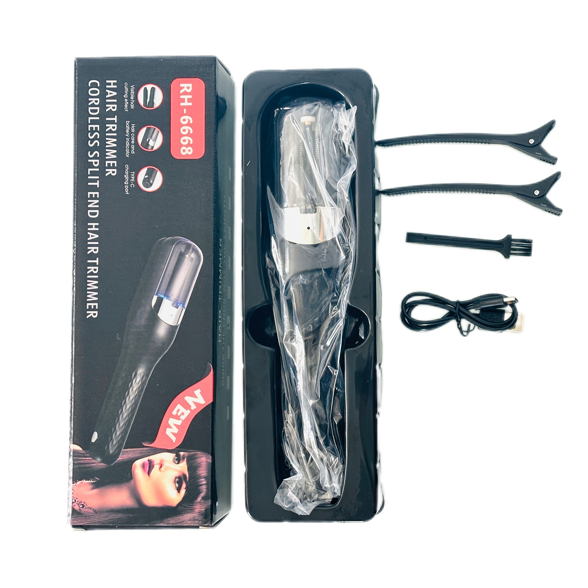 Rechargeable Cordless Split Hair Trimmer, Hair Split Ends Trimmer, Remover Damaged Hair, Repair Hair Care Treatment thumbnail 2