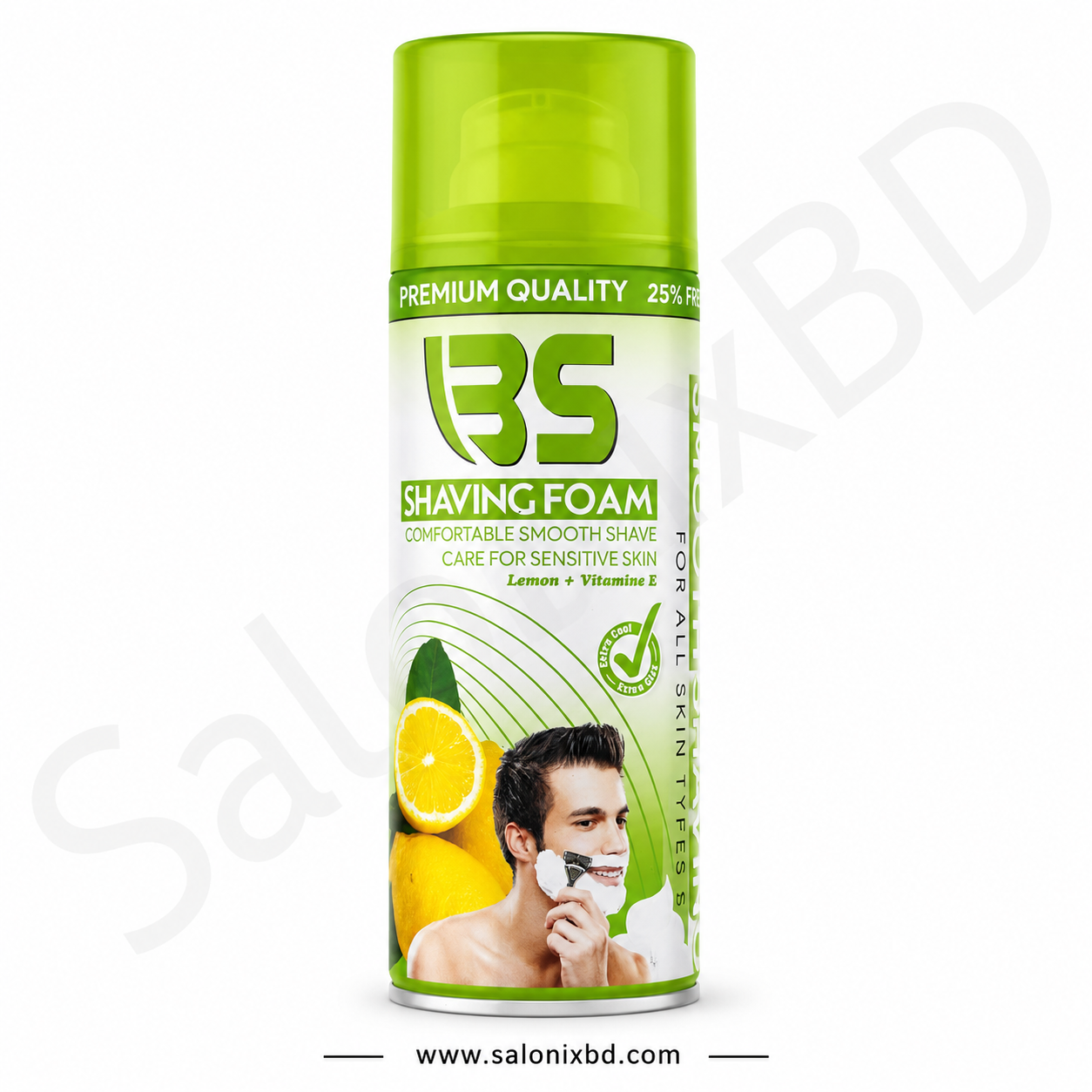 BS Shaving Foam Lemon + Vitamin E (Sensitive Skin)