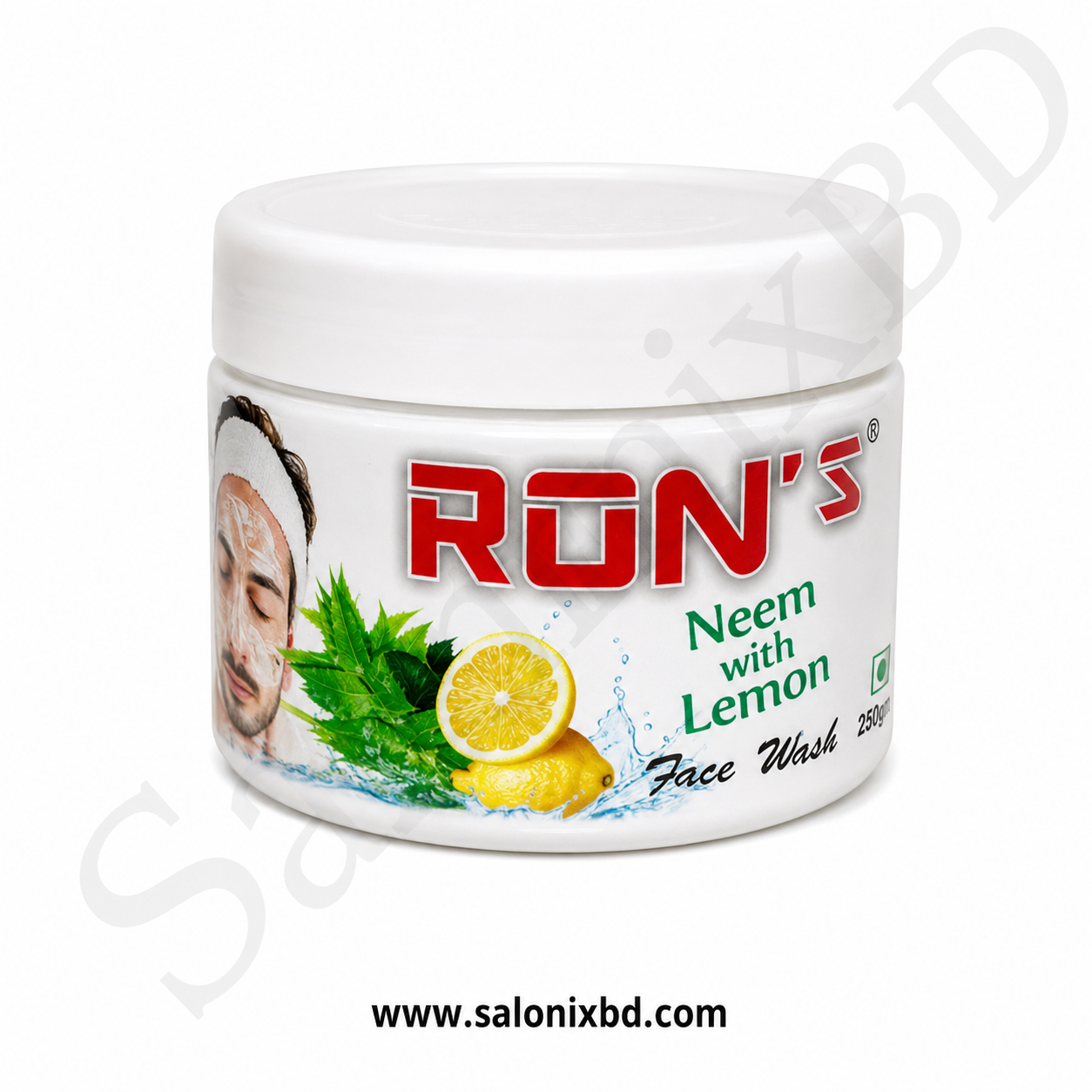 RON'S Neem with Lemon Face Wash (250gm) ত্বকের গভীর থেকে ময়লা, অতিরিক্ত তেল ও ধুলাবালি পরিষ্কার করতে সহায়তা করে