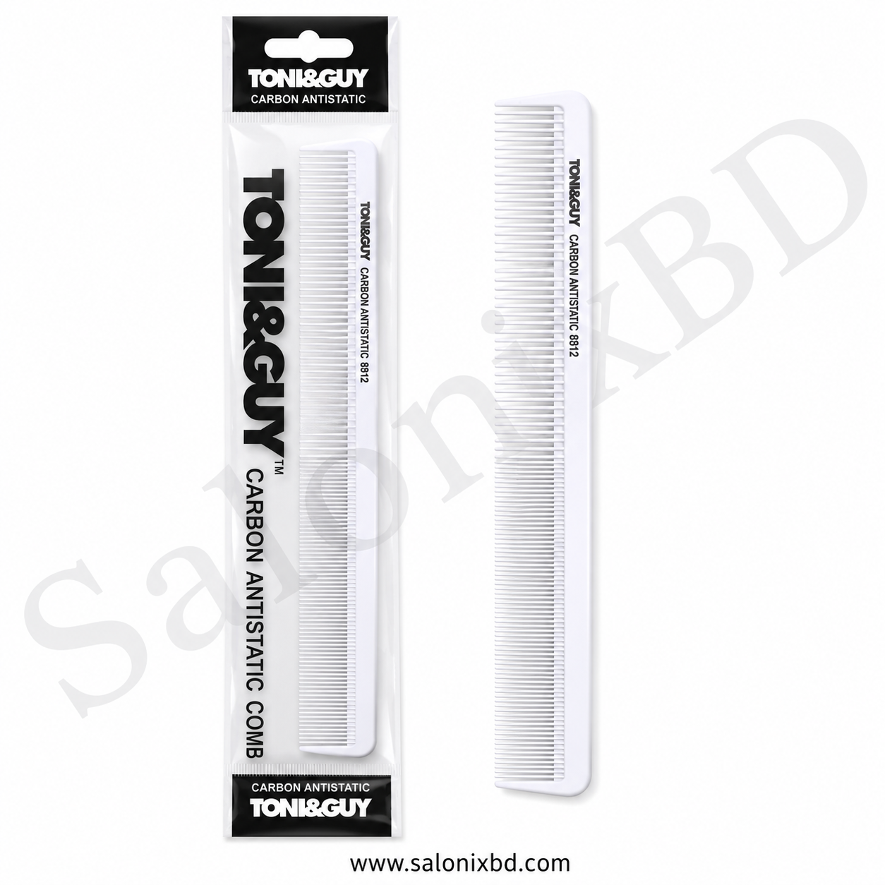 Toni&Guy Carbon Antistatic Comb 8912 (White) thumbnail 2