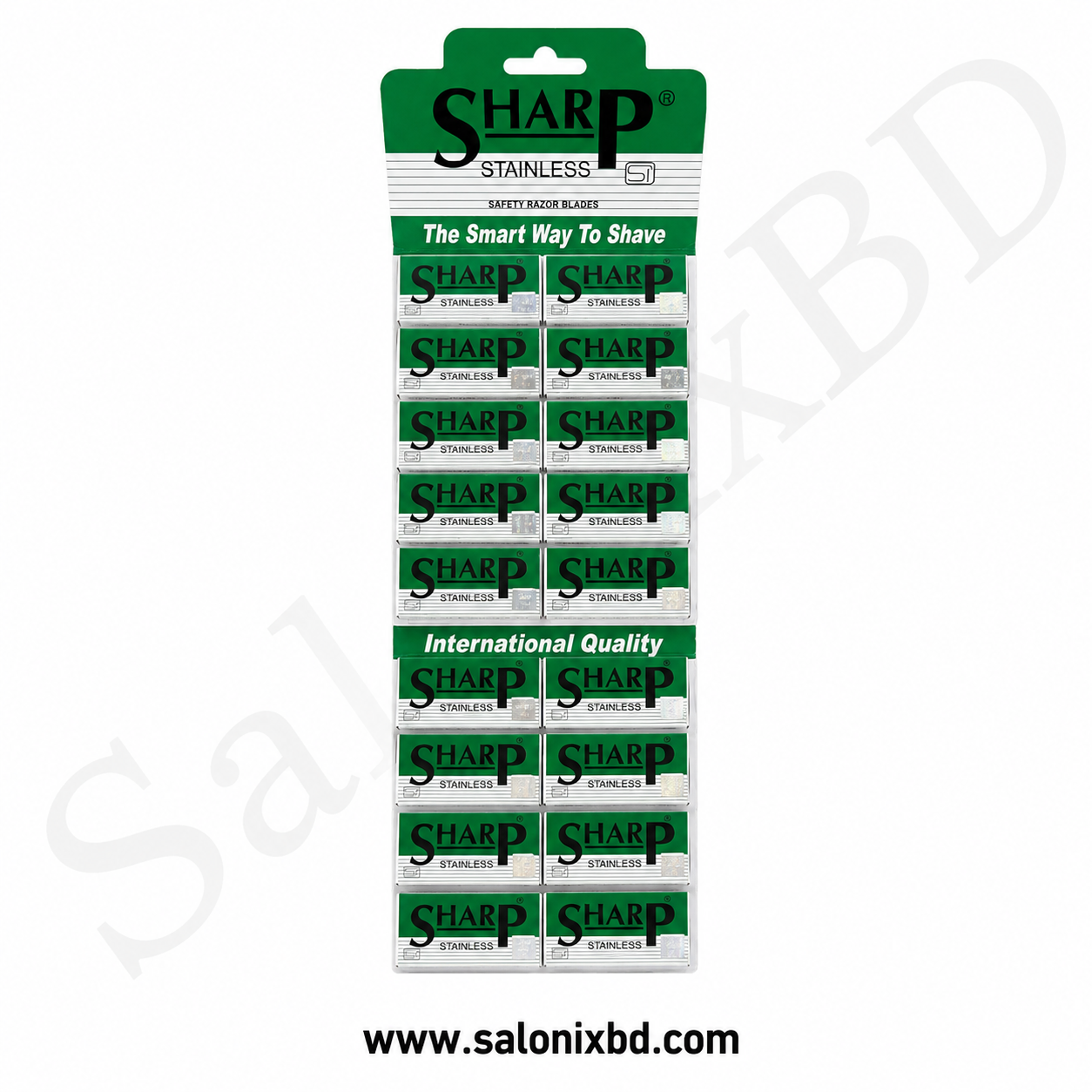 Sharp Stainless Safety Razor Blades (ডিসপ্লে প্যাক)